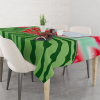 Summer Vibes Watermelon Tablecloth Drinks And Fruit - Vibrant Watercolor Style - Tropical Vacation Art