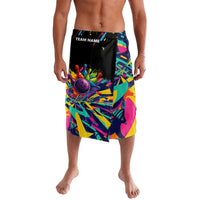 Colorful Bowling Ball and Pins Graphic Lavalava Custom with Paint Splash - Wonder Print Shop