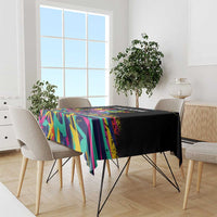 Colorful Bowling Ball and Pins Graphic Tablecloth Custom with Paint Splash - Wonder Print Shop