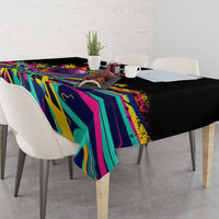 Colorful Bowling Ball and Pins Graphic Tablecloth Custom with Paint Splash - Wonder Print Shop