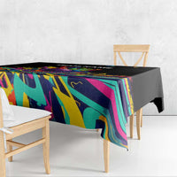 Colorful Bowling Ball and Pins Graphic Tablecloth Custom with Paint Splash - Wonder Print Shop
