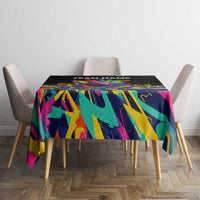 Colorful Bowling Ball and Pins Graphic Tablecloth Custom with Paint Splash - Wonder Print Shop