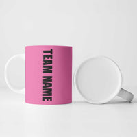 Pink and Black Bowling Ceramic Mug Design with Red Ball and Pins and Custom Team Name Graphic - Wonder Print Shop