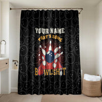 Flaming Bowling Ball Bathroom Set with Strike Explosion and Funny Quote Graphic on Bowling - Wonder Print Shop