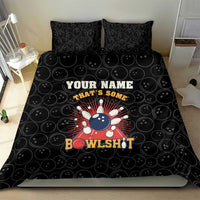 Flaming Bowling Ball Bedding Set with Strike Explosion and Funny Quote Graphic on Bowling - Wonder Print Shop