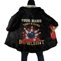 Flaming Bowling Ball Cloak with Strike Explosion and Funny Quote Graphic on Bowling - Wonder Print Shop