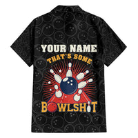 Flaming Bowling Ball Family Matching Short Sleeve Bodycon Dress and Hawaiian Shirt with Strike Explosion and Funny Quote Graphic on Bowling - Wonder Print Shop