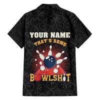Flaming Bowling Ball Family Matching Summer Maxi Dress and Hawaiian Shirt with Strike Explosion and Funny Quote Graphic on Bowling - Wonder Print Shop