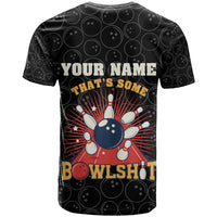 Flaming Bowling Ball T Shirt with Strike Explosion and Funny Quote Graphic on Bowling - Wonder Print Shop