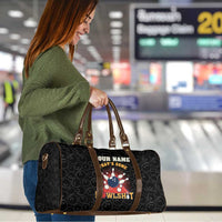 Flaming Bowling Ball Travel Bag with Strike Explosion and Funny Quote Graphic on Bowling - Wonder Print Shop