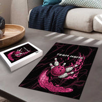 Pink Flaming Bowling Ball and Pins Puzzle with Lightning Effect Graphic Design - Wonder Print Shop
