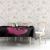 Pink Flaming Bowling Ball and Pins Tablecloth with Lightning Effect Graphic Design - Wonder Print Shop