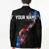 American Flag Smoke Trail Blazer with Dartboard and Crossed Darts Graphic Design - Wonder Print Shop