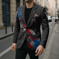 American Flag Smoke Trail Blazer with Dartboard and Crossed Darts Graphic Design - Wonder Print Shop