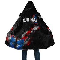 American Flag Smoke Trail Cloak with Dartboard and Crossed Darts Graphic Design - Wonder Print Shop