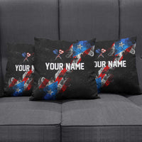 American Flag Smoke Trail Pillow Cover with Dartboard and Crossed Darts Graphic Design - Wonder Print Shop