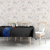 American Flag Smoke Trail Tablecloth with Dartboard and Crossed Darts Graphic Design - Wonder Print Shop