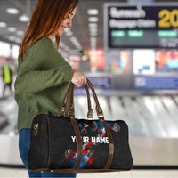 American Flag Smoke Trail Travel Bag with Dartboard and Crossed Darts Graphic Design - Wonder Print Shop