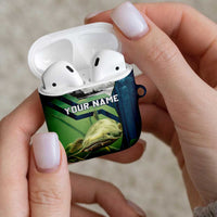 Catfish and Underwater Scene Design AirPods Case with Forest Background and Fishing Theme Elements - Wonder Print Shop