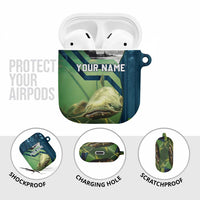 Catfish and Underwater Scene Design AirPods Case with Forest Background and Fishing Theme Elements - Wonder Print Shop