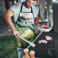 Catfish and Underwater Scene Design Apron with Forest Background and Fishing Theme Elements - Wonder Print Shop