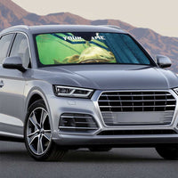 Catfish and Underwater Scene Design Auto Sun Shade with Forest Background and Fishing Theme Elements - Wonder Print Shop