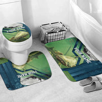 Catfish and Underwater Scene Design Bathroom Set with Forest Background and Fishing Theme Elements - Wonder Print Shop