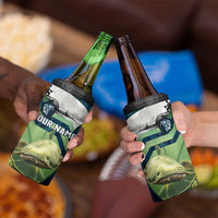 Catfish and Underwater Scene Design 4 in 1 Can Cooler Tumbler with Forest Background and Fishing Theme Elements - Wonder Print Shop