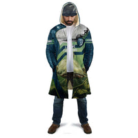 Catfish and Underwater Scene Design Cloak with Forest Background and Fishing Theme Elements - Wonder Print Shop