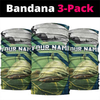 Catfish and Underwater Scene Design Neck Gaiter with Forest Background and Fishing Theme Elements TS04