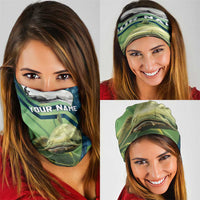 Catfish and Underwater Scene Design Neck Gaiter with Forest Background and Fishing Theme Elements TS04