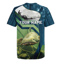 Catfish and Underwater Scene Design Rugby Jersey with Forest Background and Fishing Theme Elements - Wonder Print Shop