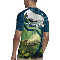 Catfish and Underwater Scene Design Rugby Jersey with Forest Background and Fishing Theme Elements - Wonder Print Shop