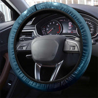 Catfish and Underwater Scene Design Steering Wheel Cover with Forest Background and Fishing Theme Elements - Wonder Print Shop