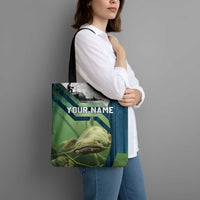 Catfish and Underwater Scene Design Tote Bag with Forest Background and Fishing Theme Elements - Wonder Print Shop