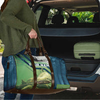 Catfish and Underwater Scene Design Travel Bag with Forest Background and Fishing Theme Elements - Wonder Print Shop