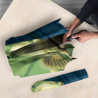 Catfish and Underwater Scene Design Umbrella with Forest Background and Fishing Theme Elements - Wonder Print Shop