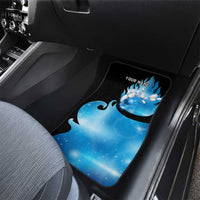 Blue Flame Bowling Ball and Pins Design Car Mats with Smoke Effects and Custom Team Name Text - Wonder Print Shop