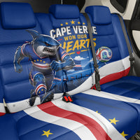 Cape Verde Won Our Hearts Soccer Back Car Seat Cover Blue Sharks Football Mascot Patriotic National Team