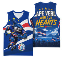 Cape Verde Won Our Hearts Soccer Basketball Jersey Blue Sharks Football Mascot Patriotic National Team