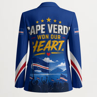Cape Verde Won Our Hearts Soccer Blazer Blue Sharks Football Mascot Patriotic National Team
