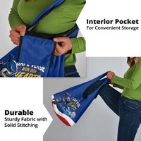 Cape Verde Won Our Hearts Soccer Grocery Bag Blue Sharks Football Mascot Patriotic National Team