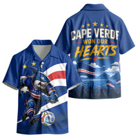 Cape Verde Won Our Hearts Soccer Kid Hawaiian Shirt Blue Sharks Football Mascot Patriotic National Team