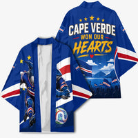 Cape Verde Won Our Hearts Soccer Kimono Blue Sharks Football Mascot Patriotic National Team
