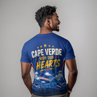Cape Verde Won Our Hearts Soccer T shirt Blue Sharks Football Mascot Patriotic National Team