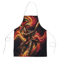 Trinbago Knight Riders Cricket Apron Trinidad and Tobago Fiery Knight Warrior Bat Flame