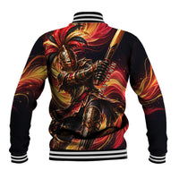 Trinbago Knight Riders Cricket Baseball Jacket Trinidad and Tobago Fiery Knight Warrior Bat Flame