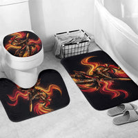 Trinbago Knight Riders Cricket Bathroom Set Trinidad and Tobago Fiery Knight Warrior Bat Flame