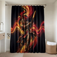 Trinbago Knight Riders Cricket Bathroom Set Trinidad and Tobago Fiery Knight Warrior Bat Flame