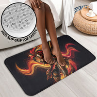Trinbago Knight Riders Cricket Bathroom Set Trinidad and Tobago Fiery Knight Warrior Bat Flame